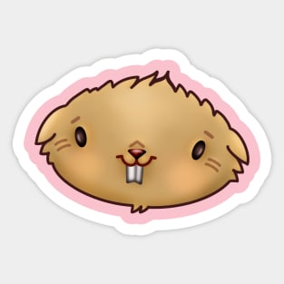 Little Hamster Face Sticker